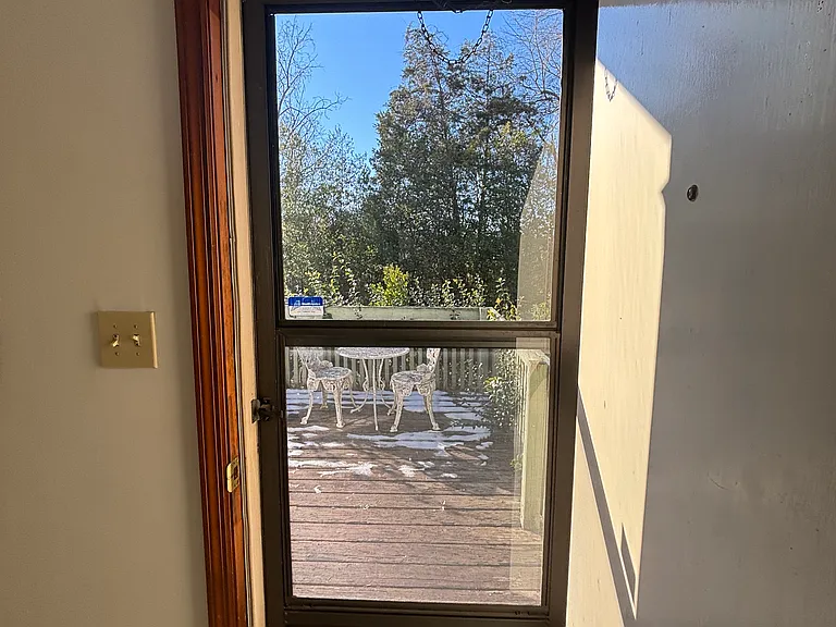Back door from laundry room