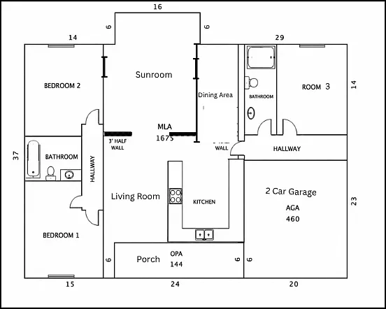 Layout is not 100% accurate and doe not represent exact interior measurements. This is for general orientation reference only.