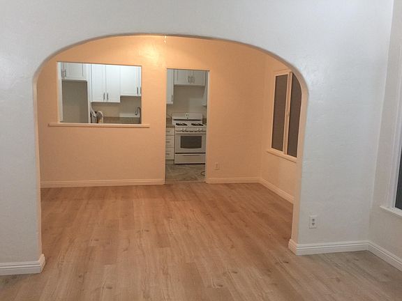view of kitchen and dinner room from livingroom