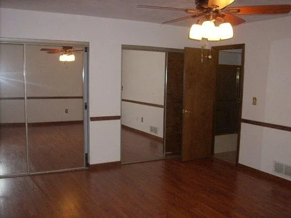 Master bedroom with 2 closets