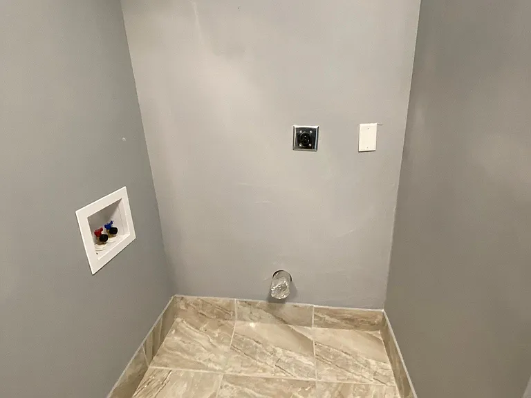 Laundry hook-up area