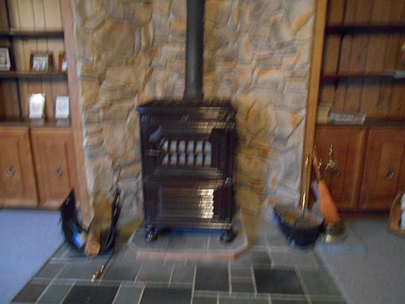 Family room/wood stove