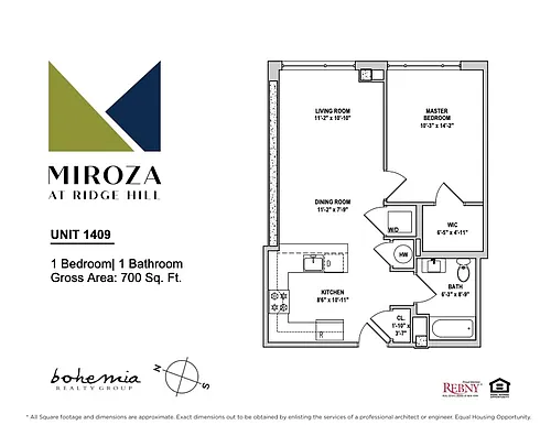 Floor plan 1br 09 Line Upper