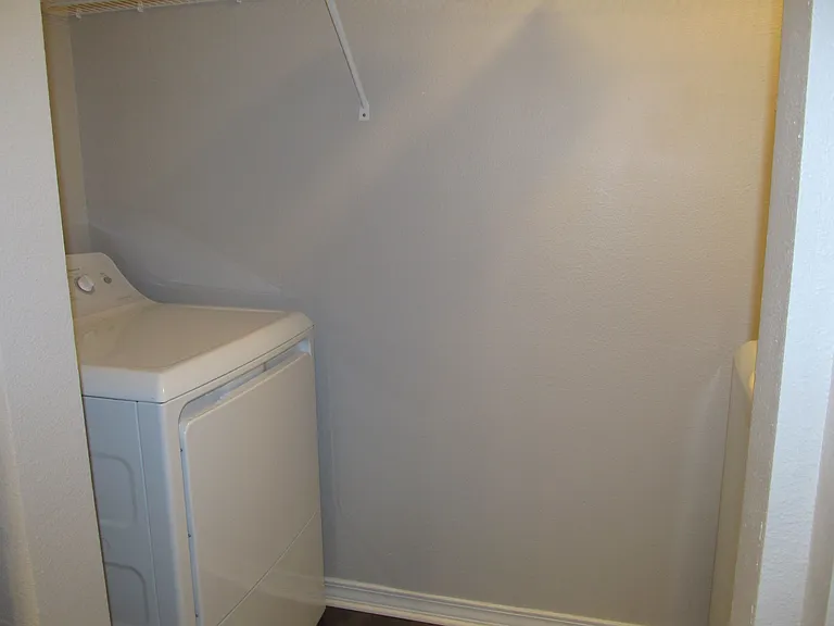 Washer & Dryer in Hallway Bathroom