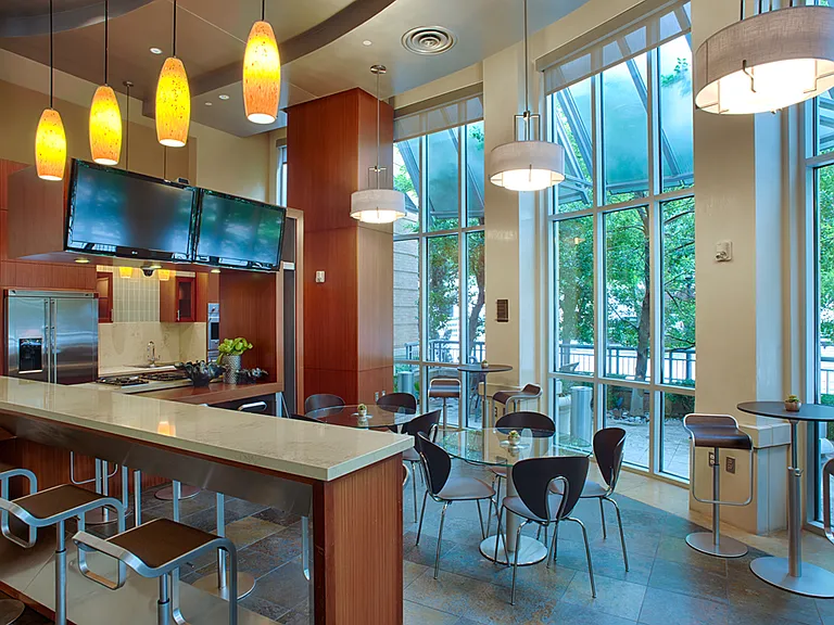Resident cafe in community clubhouse