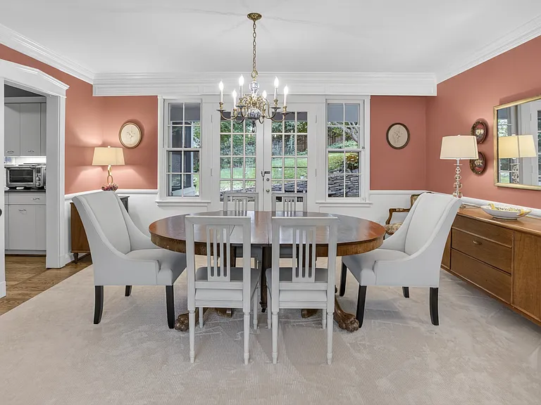 Dining room with perfect view of rear garden.