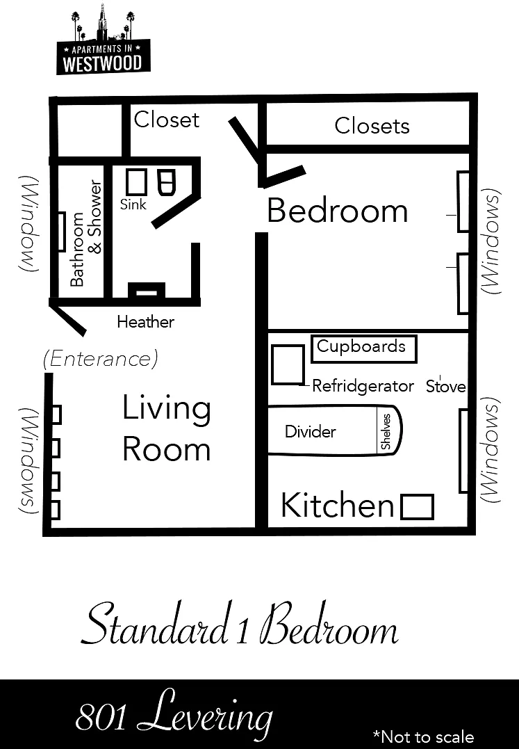 Floor plan Standard 1 Bedroom