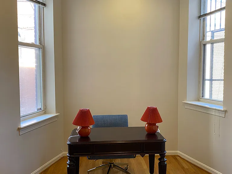 Bedroom #1 has a sunny work space
