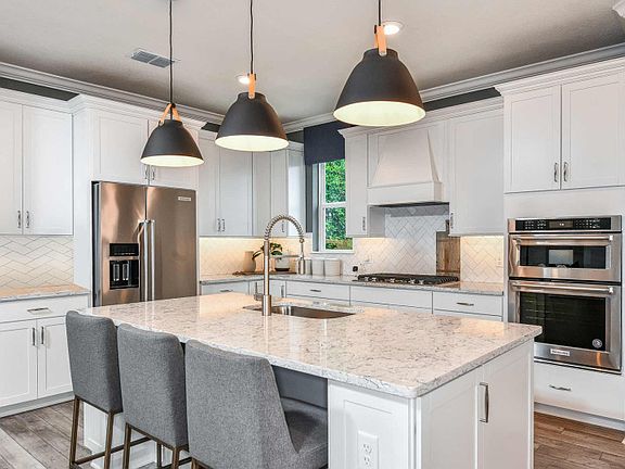 Designer Kitchen with Oversized Island