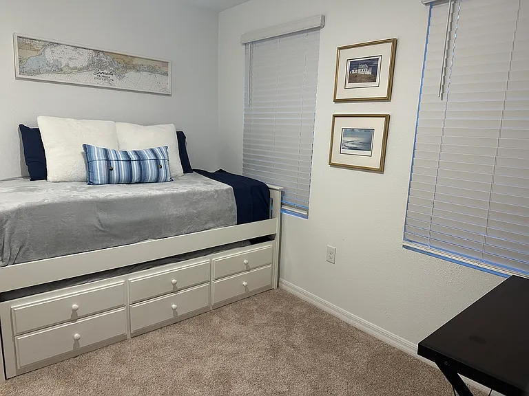 2nd bedroom has trundle bed. Sleeps 2