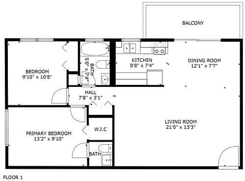 Floor plan 2X15