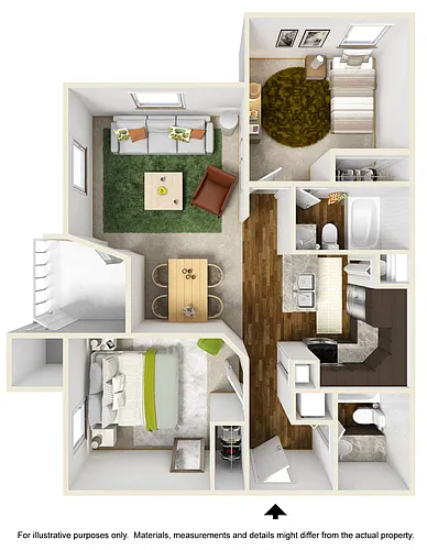 Floor plan Oasis Falls