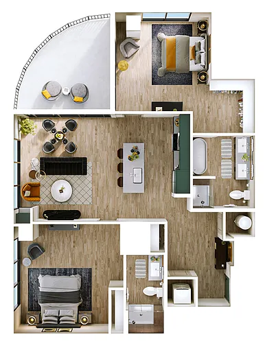 Floor plan B7 - Penthouse