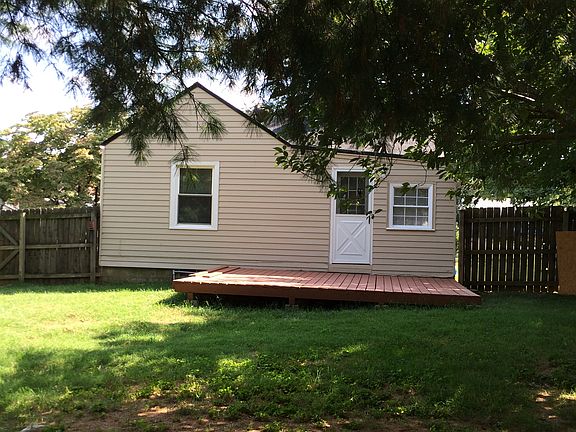 Large fenced backyard