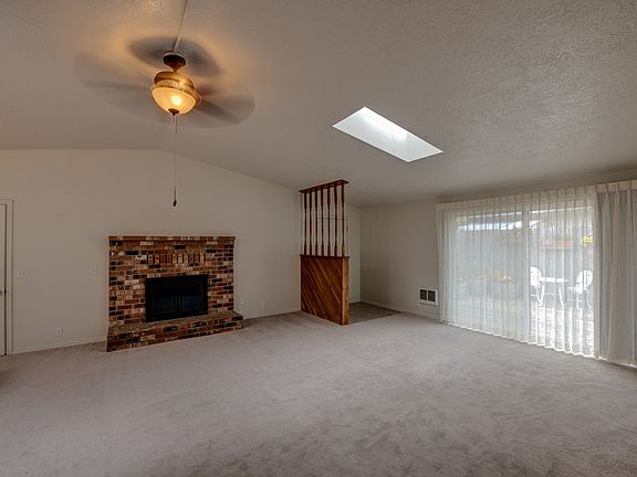 Front living room, fireplace