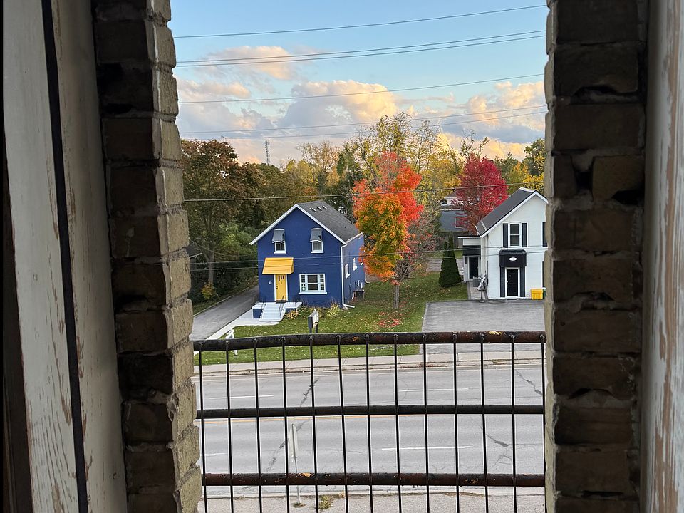 view out upper window with balcony