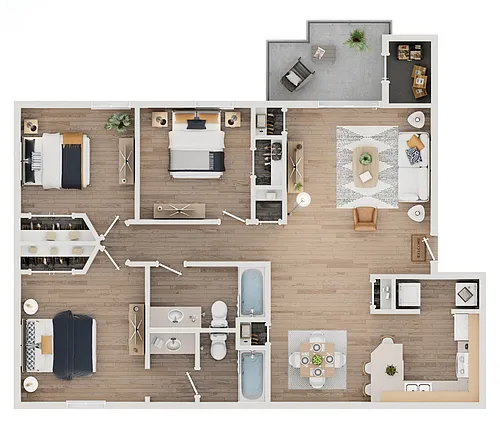 Floor plan 3 Bedroom
