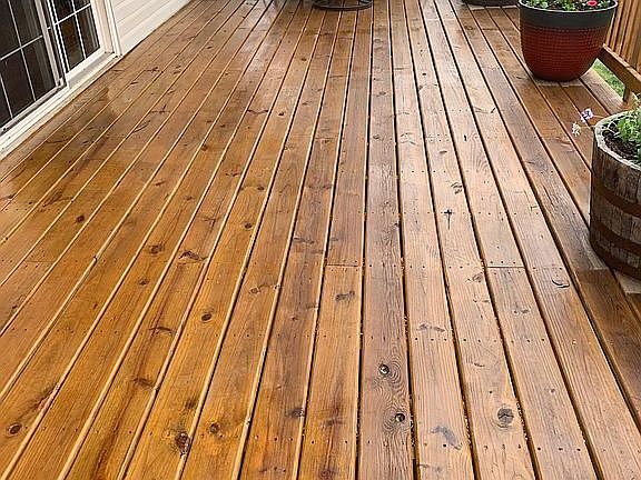 Large back deck
