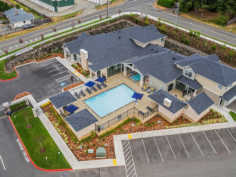 Leasing Office + Pool Area