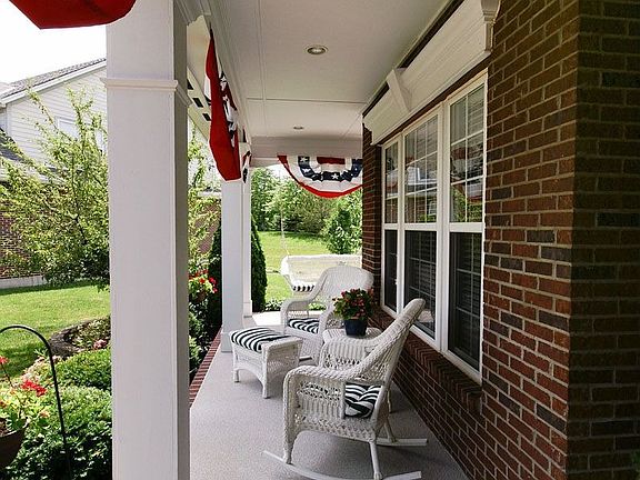 Wrap-around porch