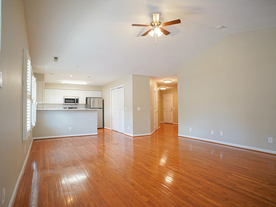 living room into kitchen