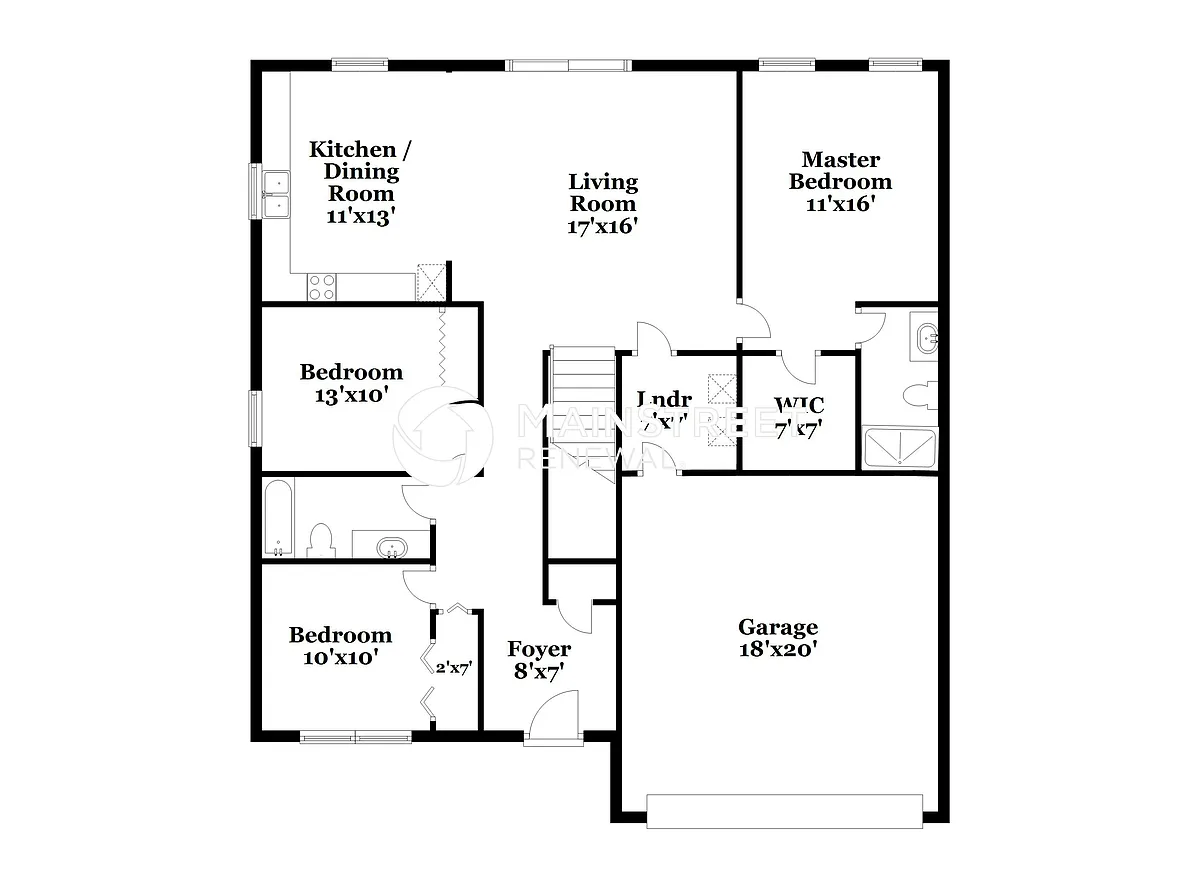 Floor Plan - 9010 Trinity Cir