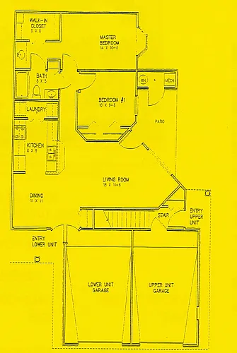 Floor plan 2 Bed 1 Bath