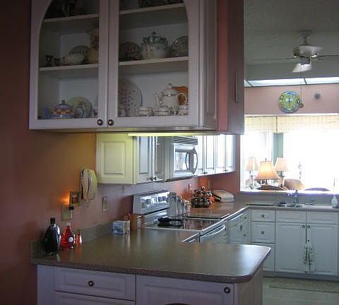 into kitchen