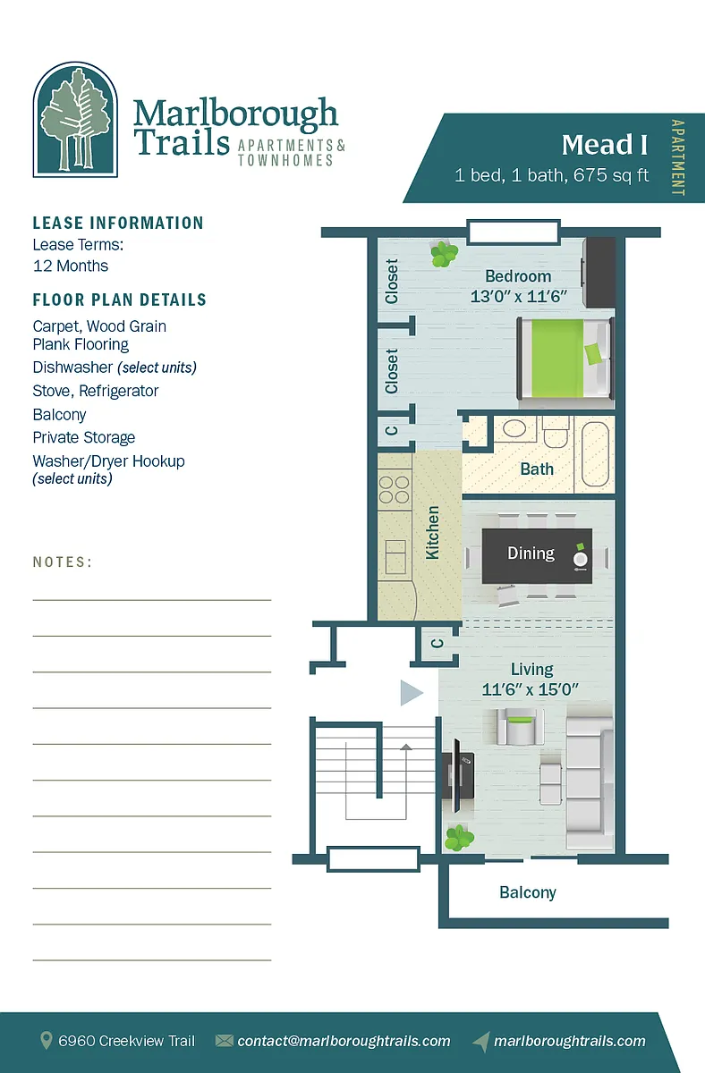Floor plan Mead I
