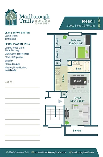 Floor plan Mead I