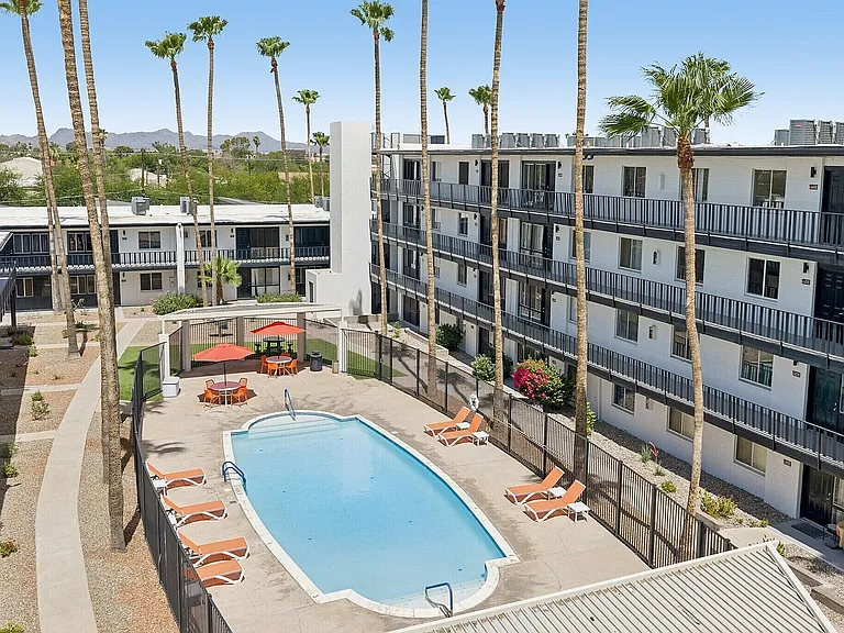 Pool and lounge area