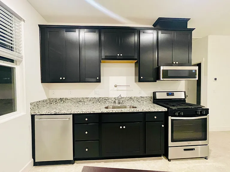 Kitchen with Microwave