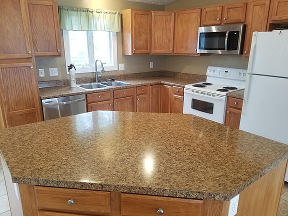 Kitchen with island