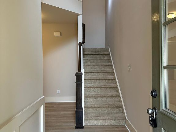 Two story entry with brand new floors