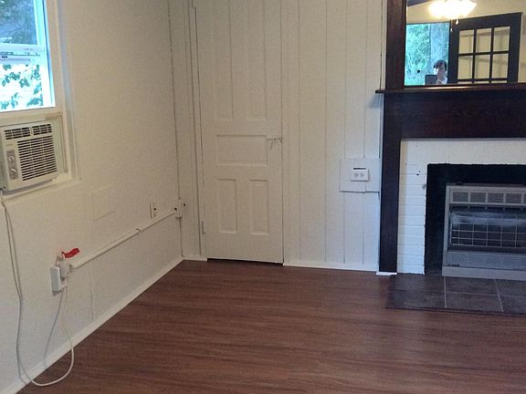 Living room with walk in closet