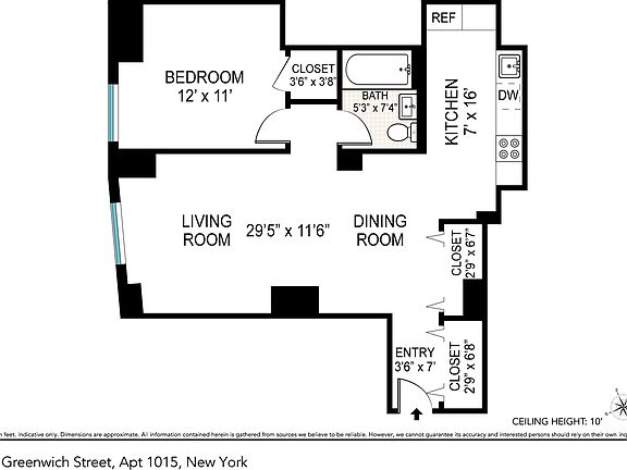 2nd image of 88 Greenwich St #1015A