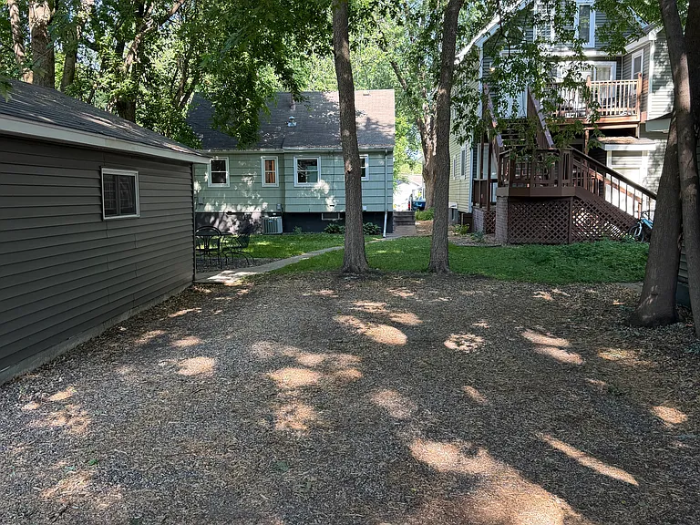 Off street parking pad for two vehicles