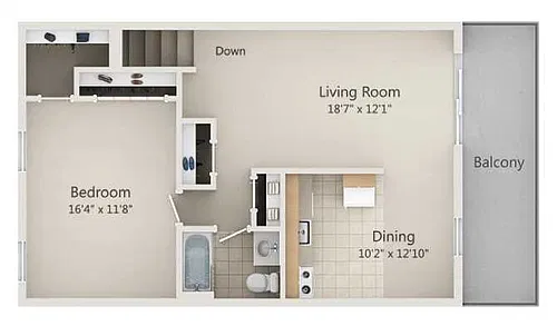 Floor plan Ascott Renovated