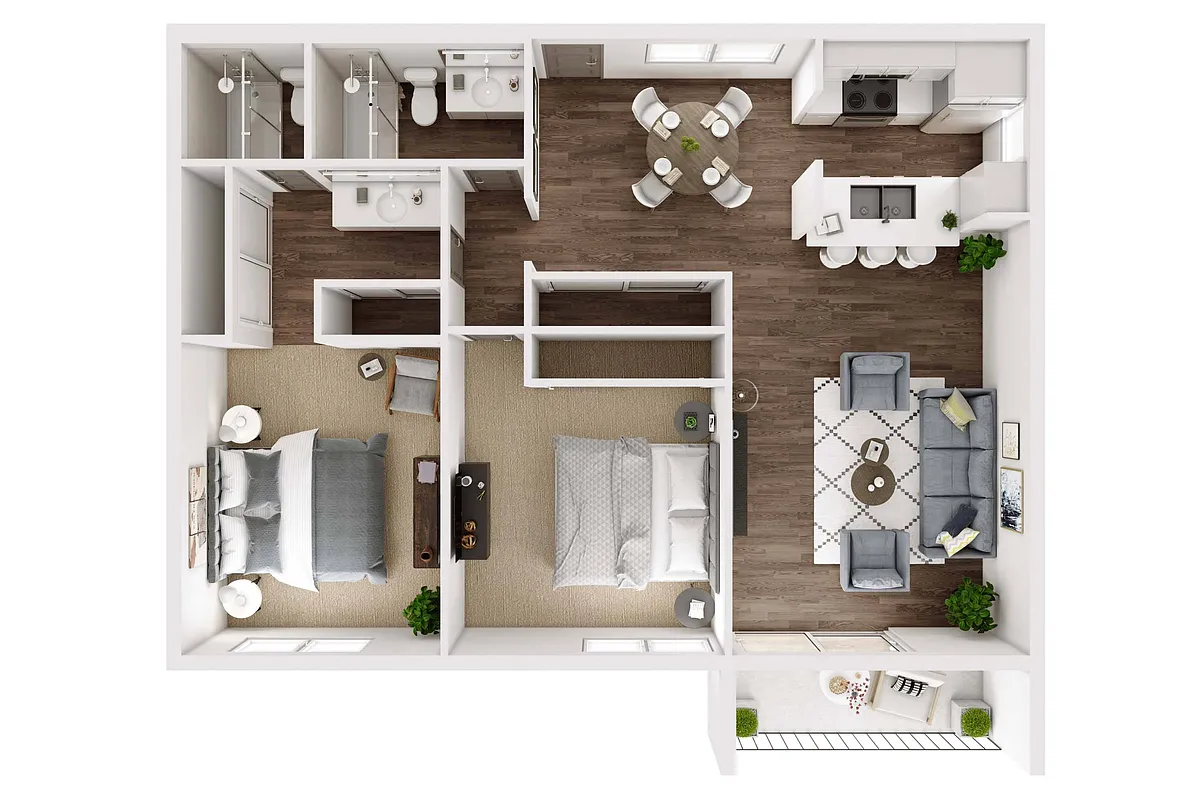Floor plan TMA 2+1
