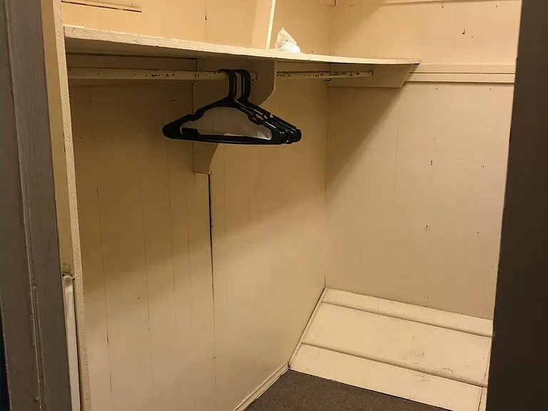 Walk in closet for back bedroom