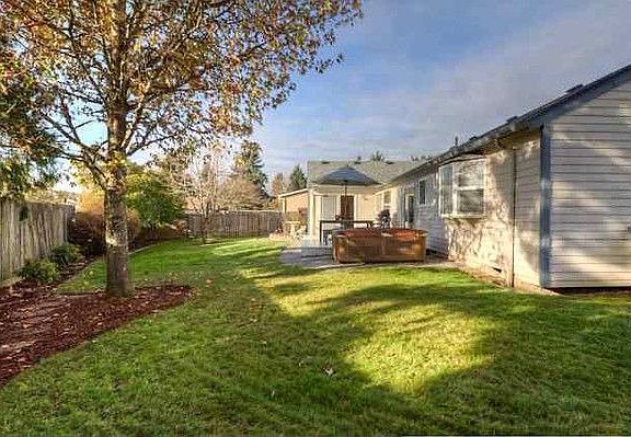 flat and fully fenced yard