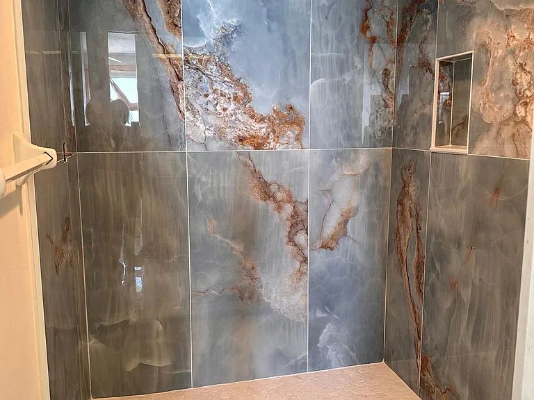 new shower tile