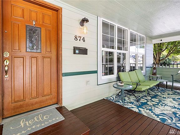 Relax on the expansive front porch.