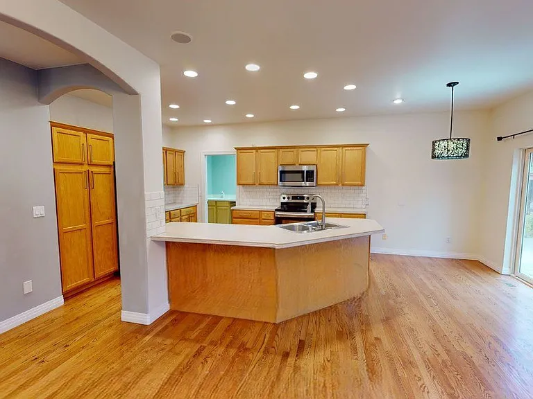 Kitchen, nook, and half bath