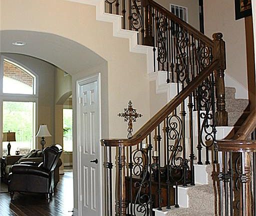 Beautiful wrought iron staircase!