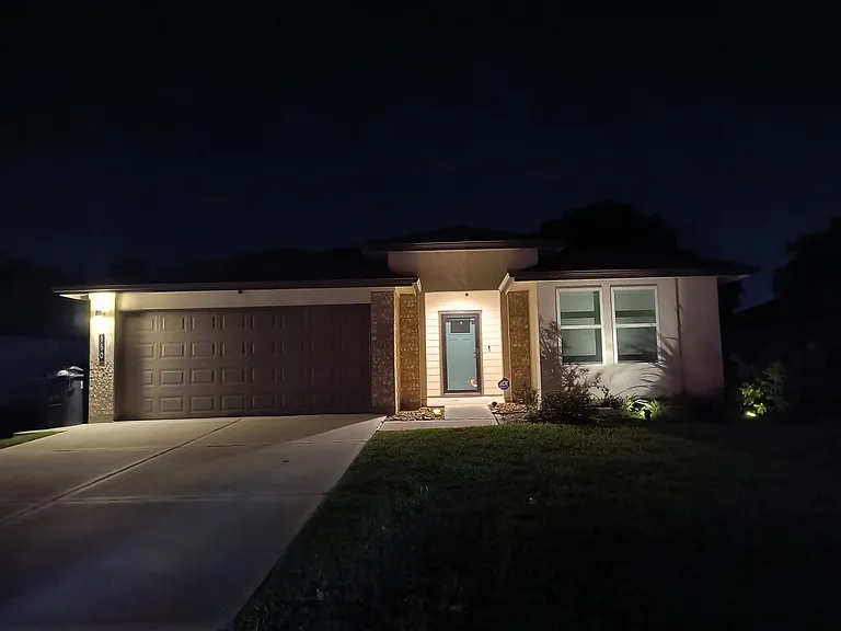 View from driveway in the evening