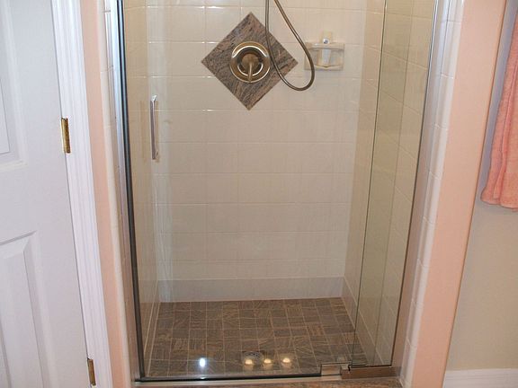 granite shower in master