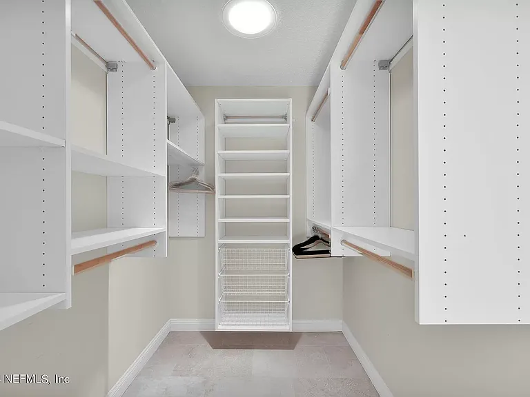 Master bedroom walk in closet