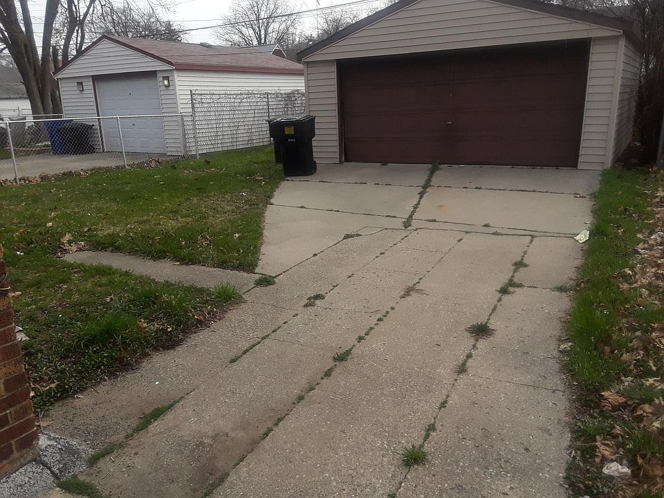 Garage in rear of house.