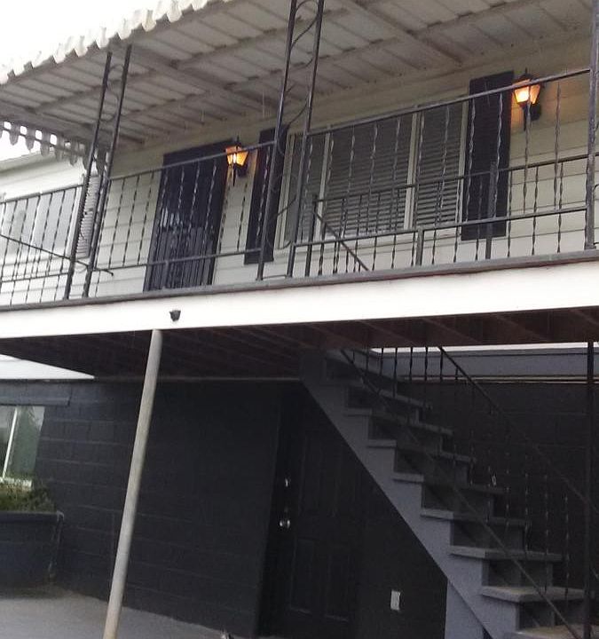 front porch with city views